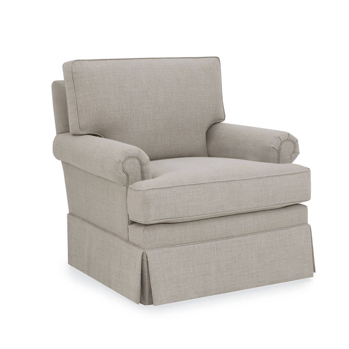 Read more about the article Custom Design Rolled Arm Swivel Chair