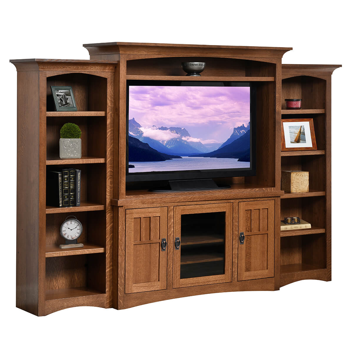 Read more about the article Liberty Mission Entertainment Center with Bookcases