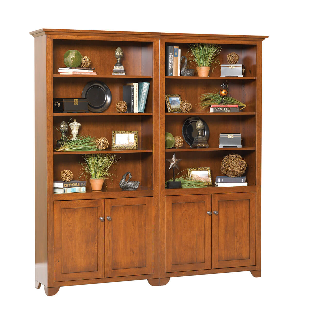 Read more about the article Cherry Valley Open Top 2 Door Double Bookcase