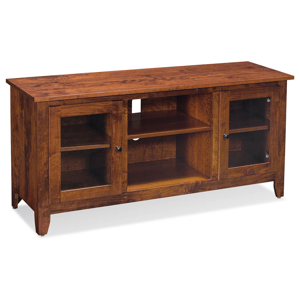 Read more about the article Shenandoah TV Console With Glass Doors And Open Center