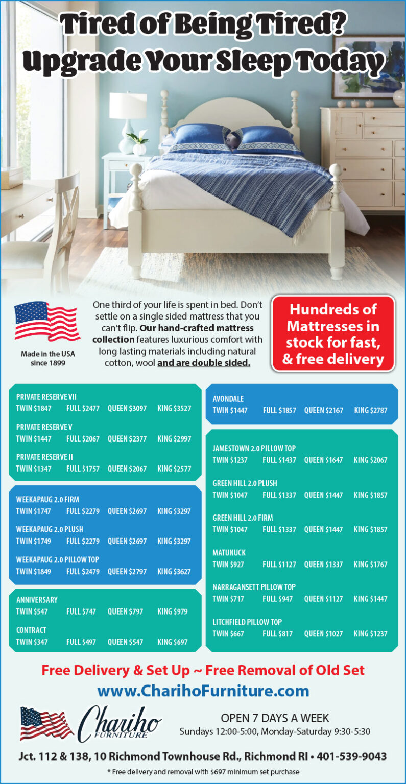 Chariho Furniture June Mattress Sale