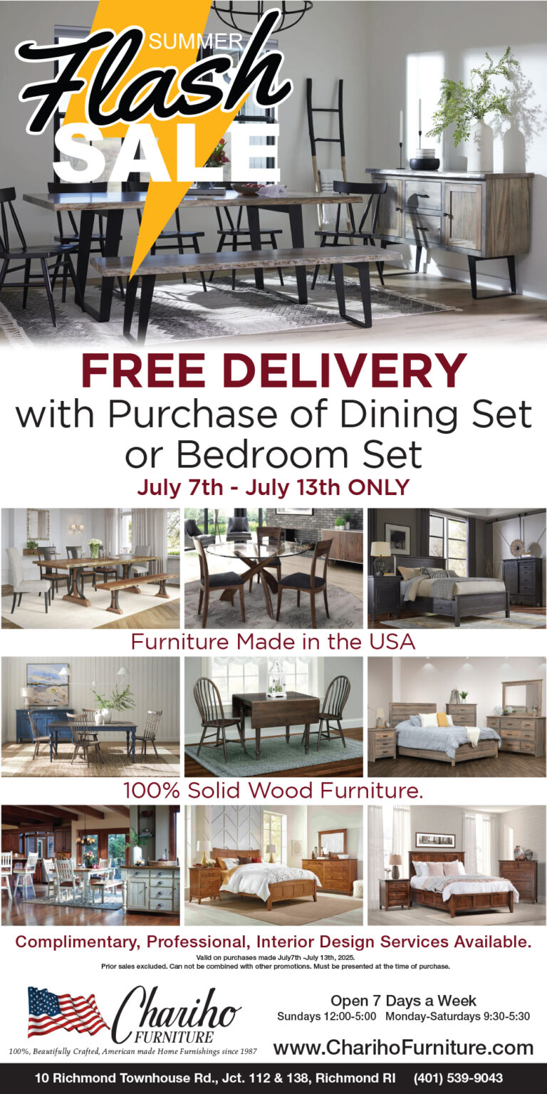 July Flash Sale: Free Delivery of Dining or Bedroom set