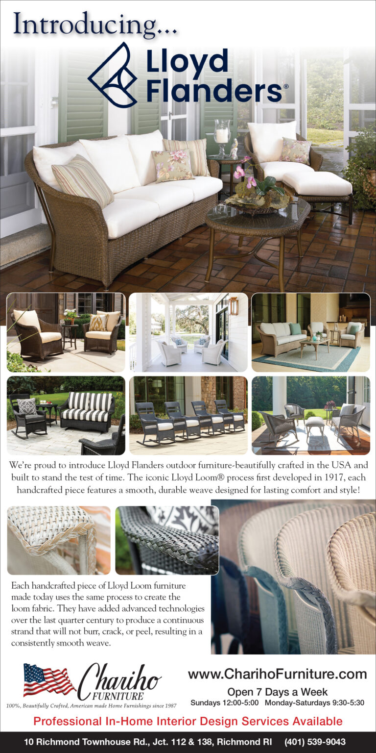 Lloyd Flanders American Made wicker furniture at Chariho Furniture